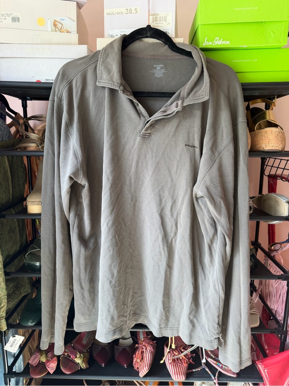 Patagonia Men's Long-Sleeve Pullover - Light Gray